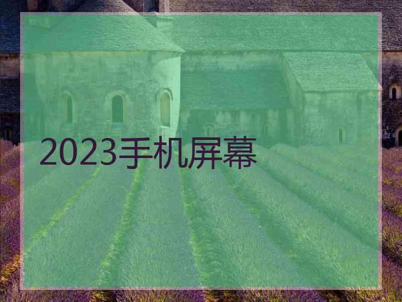 2023手机屏幕