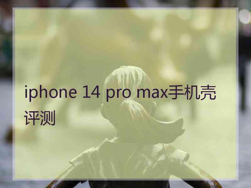 iphone 14 pro max手机壳评测