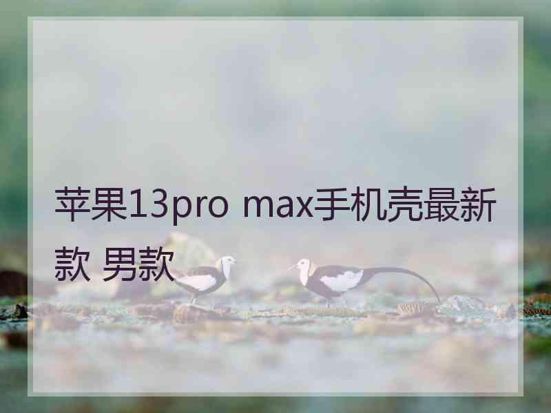 苹果13pro max手机壳最新款 男款