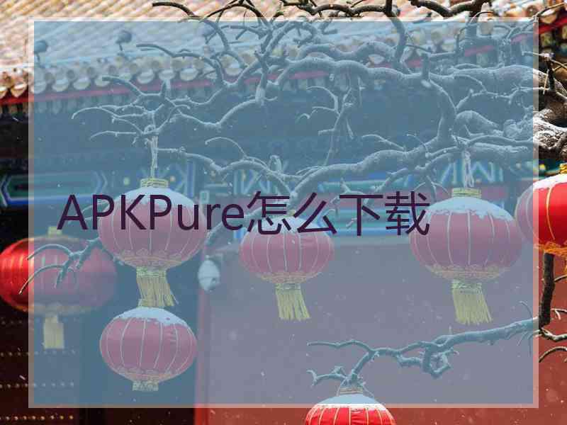 APKPure怎么下载