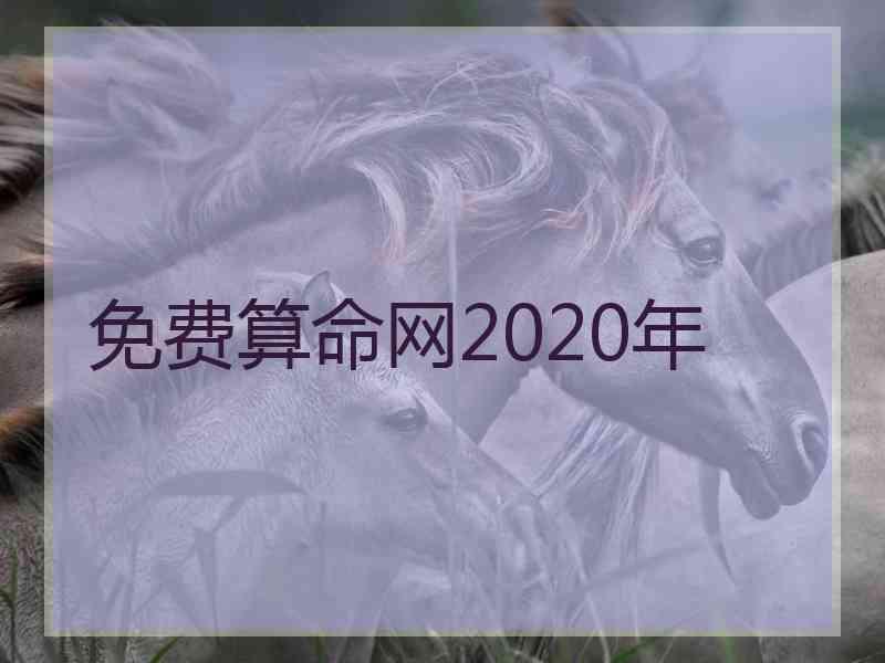 免费算命网2020年