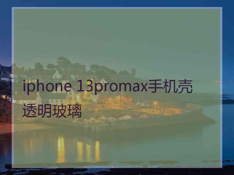 iphone 13promax手机壳透明玻璃