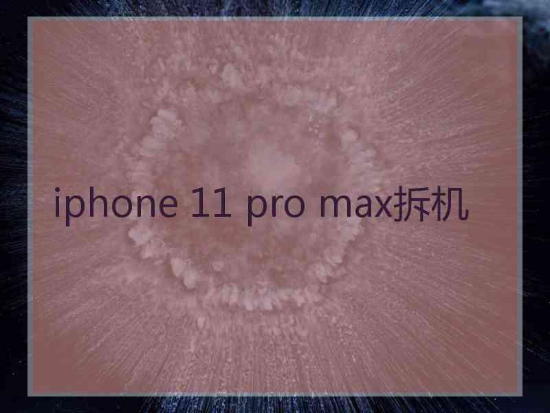 iphone 11 pro max拆机