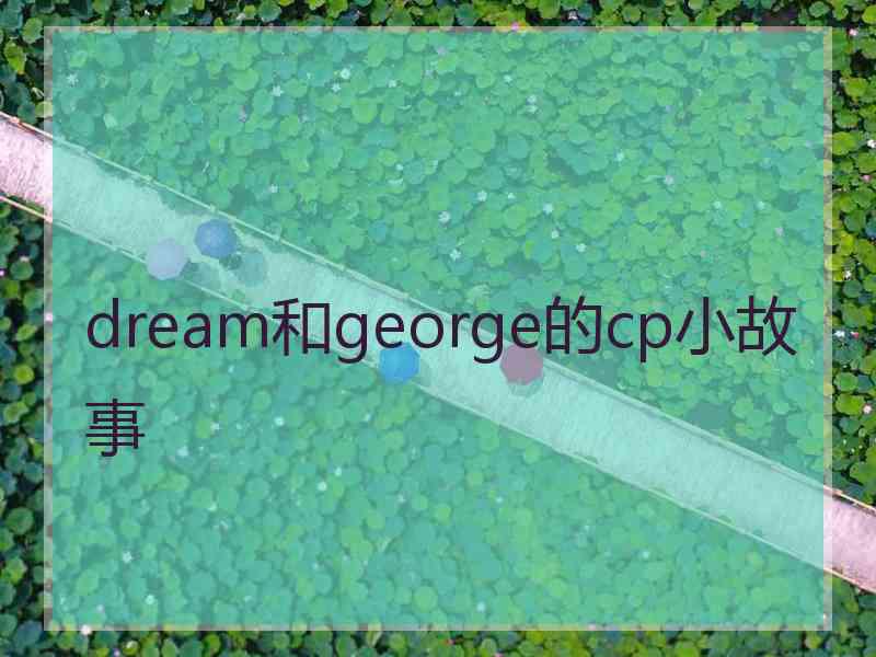 dream和george的cp小故事