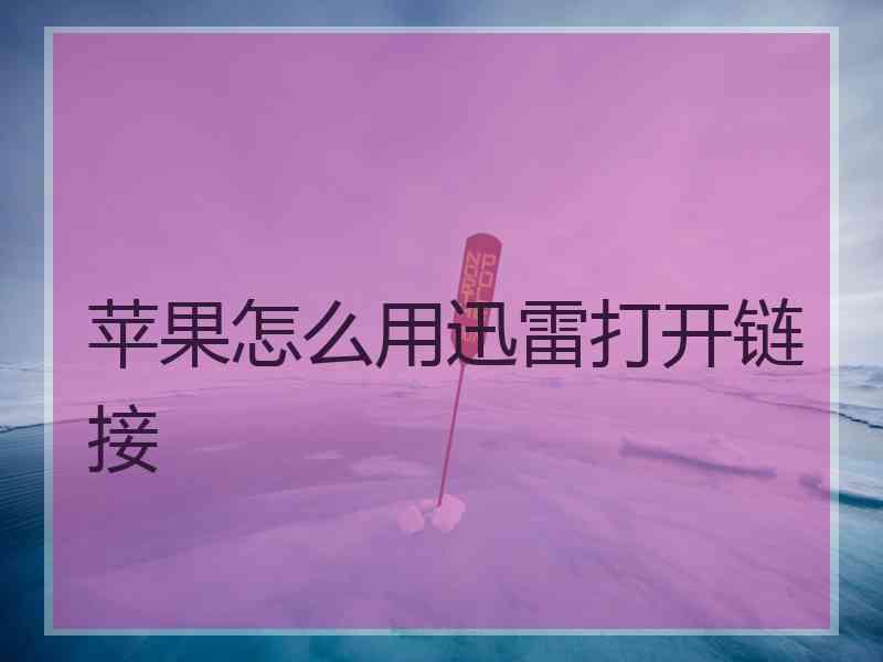 苹果怎么用迅雷打开链接