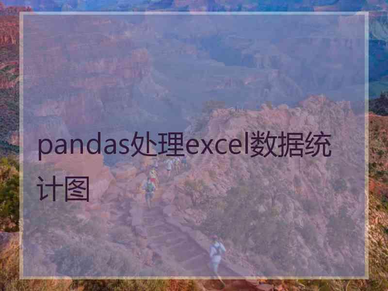 pandas处理excel数据统计图