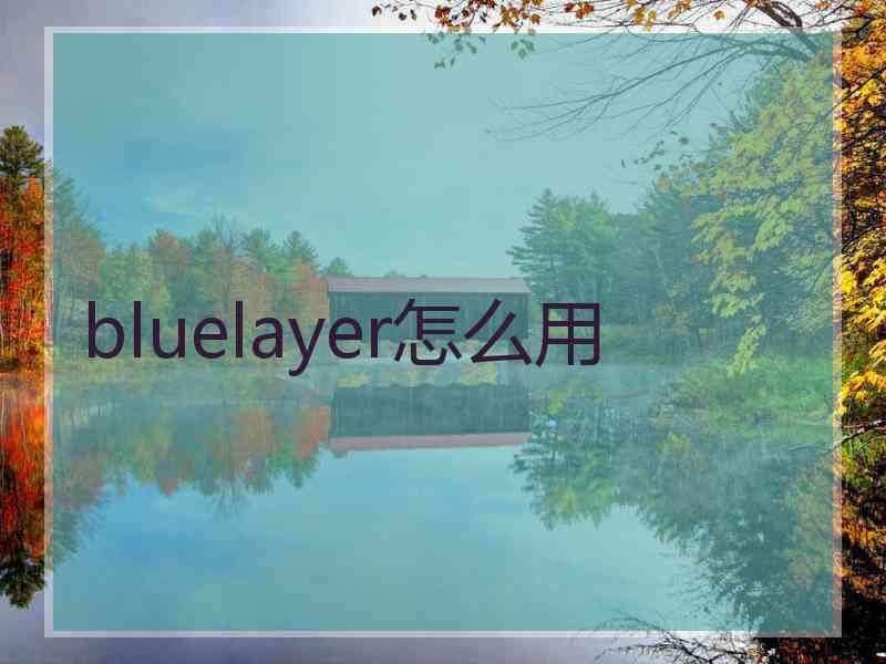 bluelayer怎么用