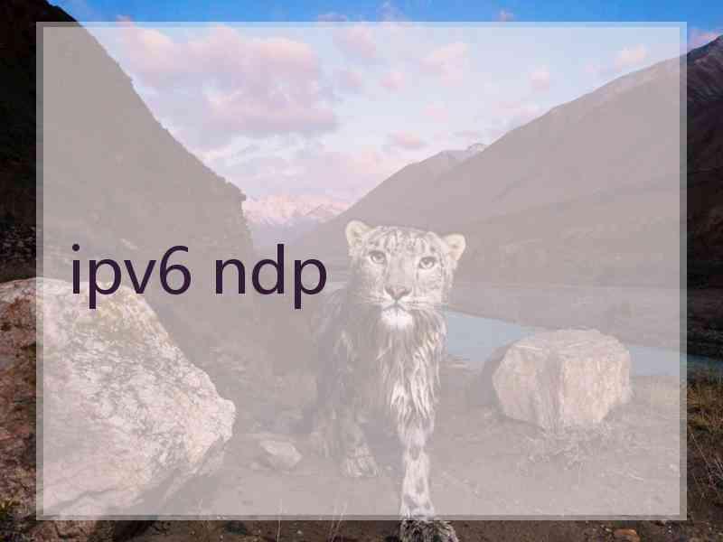 ipv6 ndp