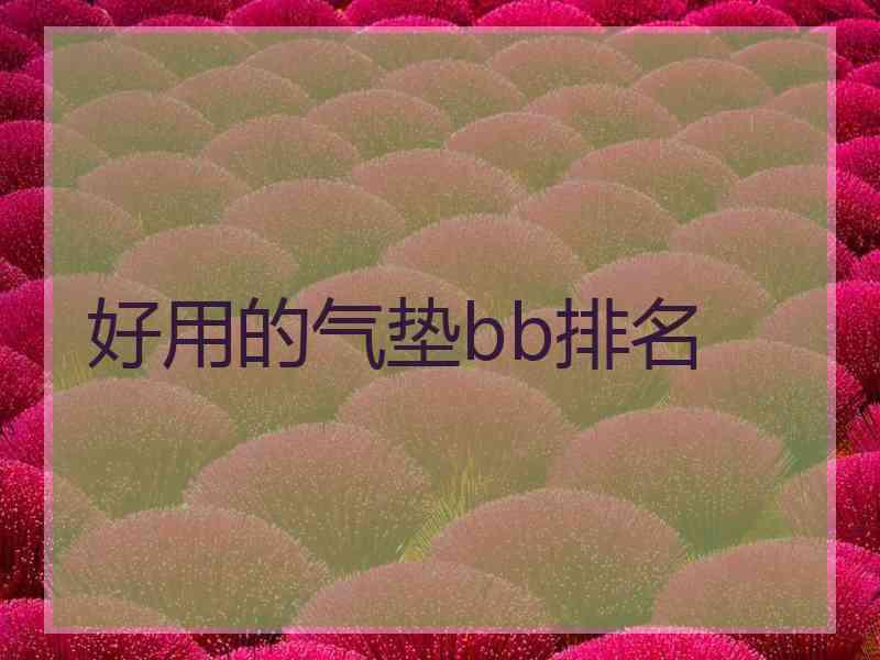 好用的气垫bb排名