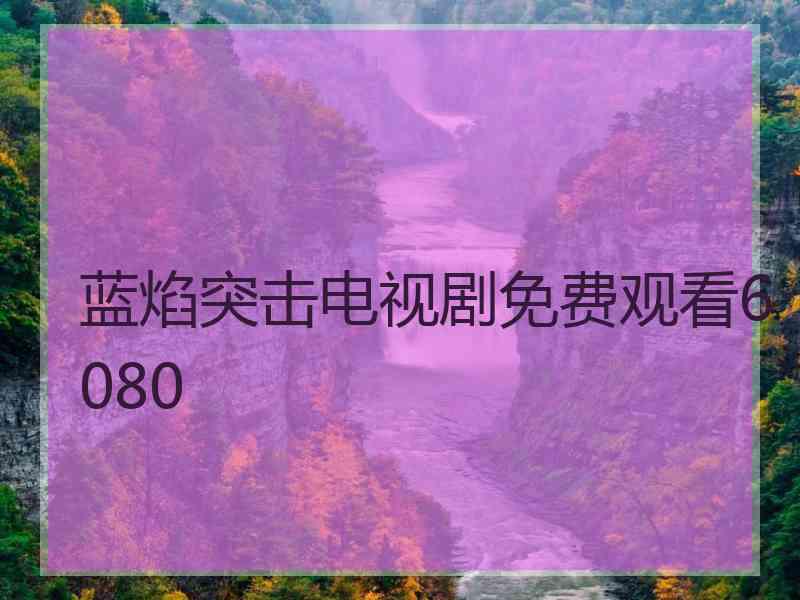 蓝焰突击电视剧免费观看6080