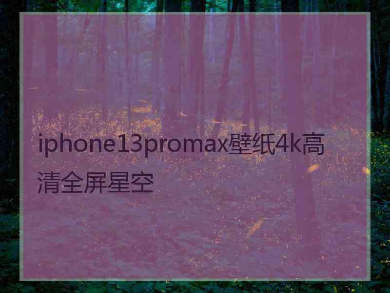 iphone13promax壁纸4k高清全屏星空