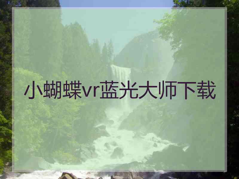 小蝴蝶vr蓝光大师下载