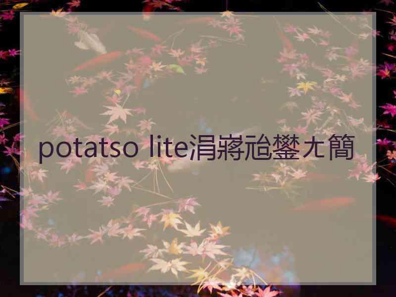 potatso lite涓嶈兘鐢ㄤ簡