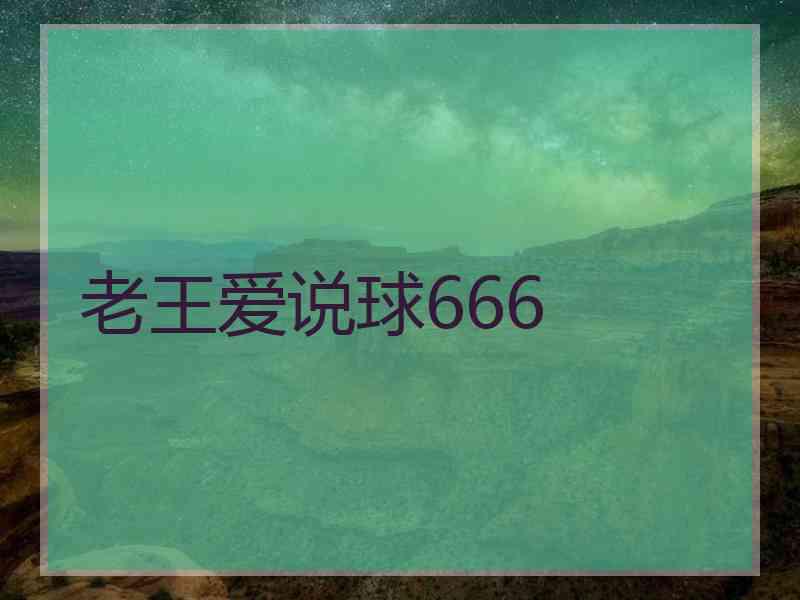 老王爱说球666