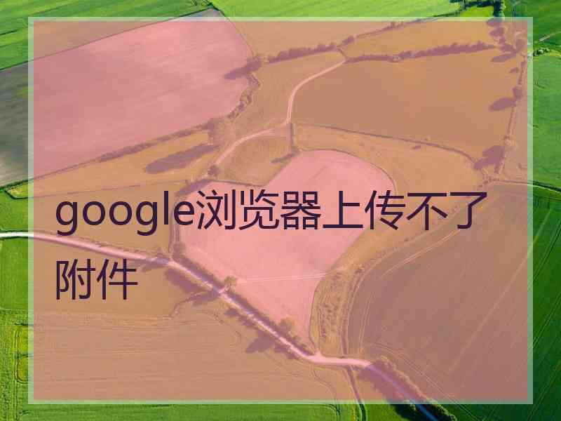 google浏览器上传不了附件