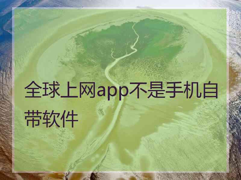 全球上网app不是手机自带软件