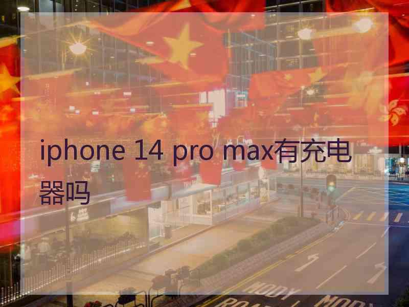 iphone 14 pro max有充电器吗