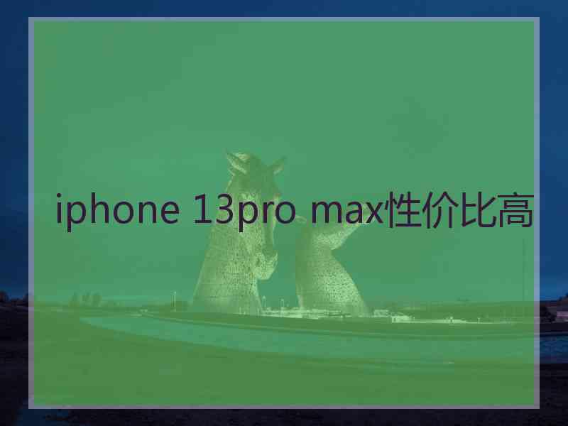 iphone 13pro max性价比高