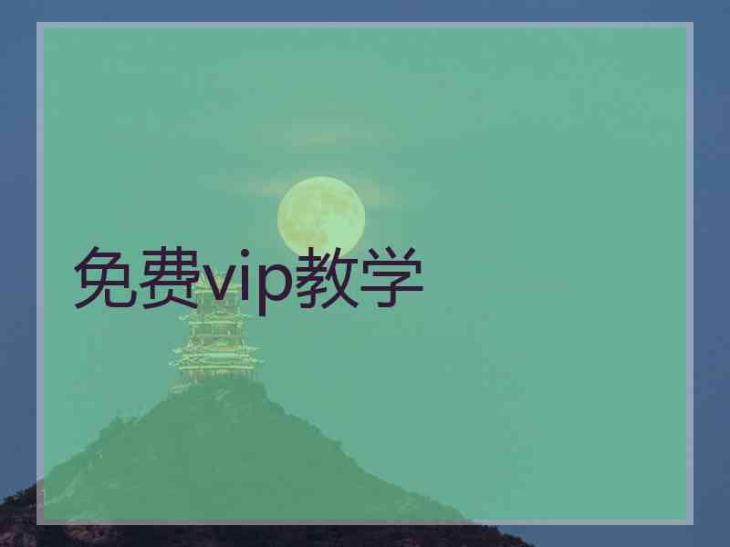 免费vip教学