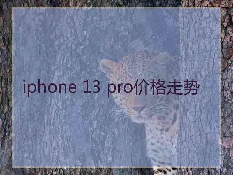 iphone 13 pro价格走势