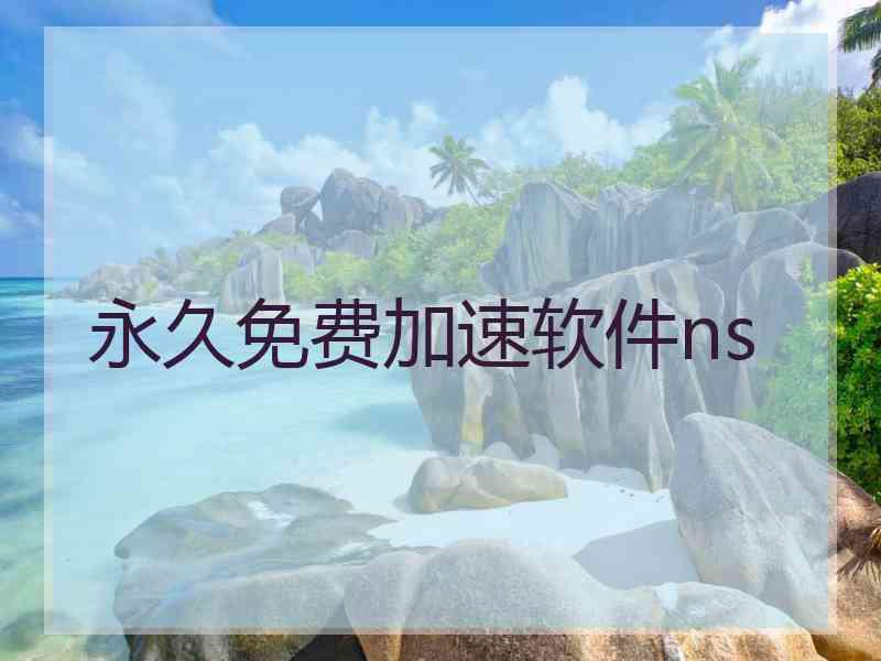 永久免费加速软件ns