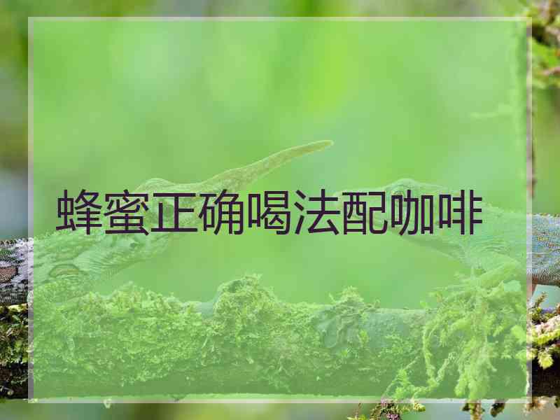 蜂蜜正确喝法配咖啡