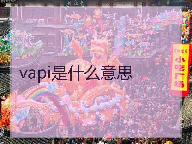 vapi是什么意思