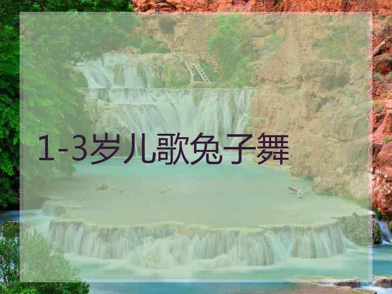 1-3岁儿歌兔子舞