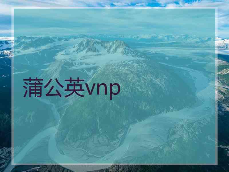 蒲公英vnp