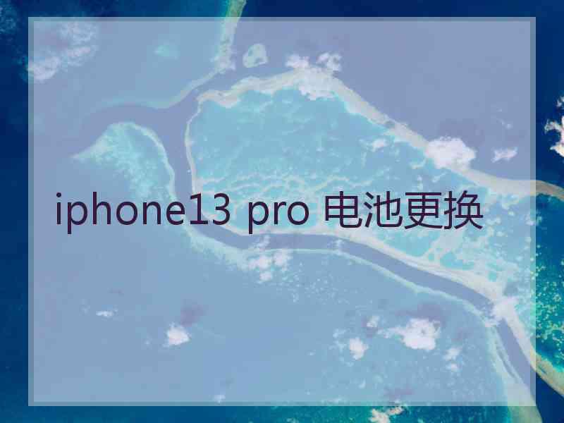 iphone13 pro 电池更换