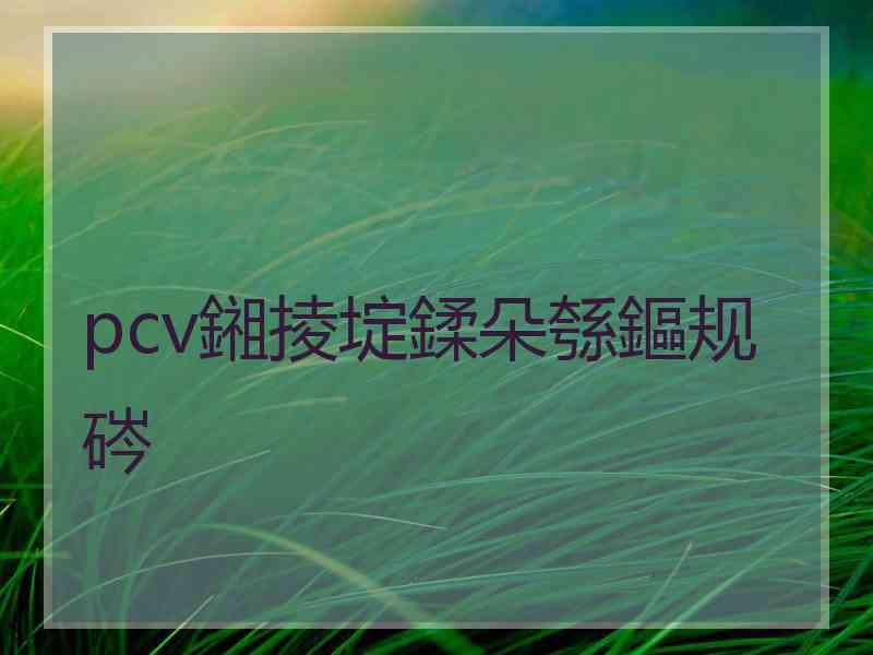 pcv鎺掕埞鍒朵綔鏂规硶