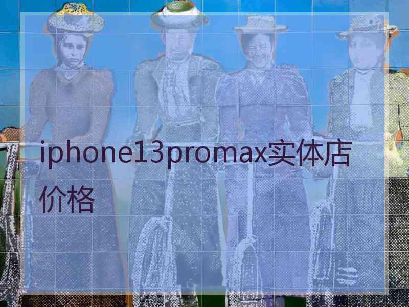 iphone13promax实体店价格