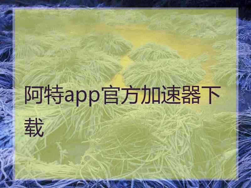 阿特app官方加速器下载