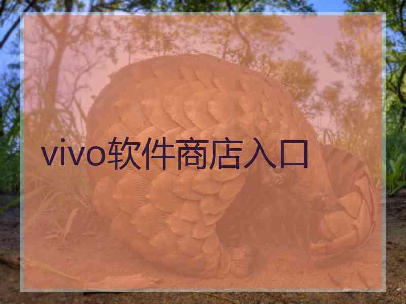 vivo软件商店入口