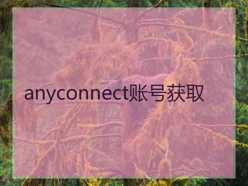 anyconnect账号获取