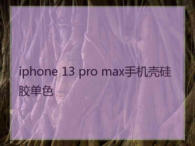 iphone 13 pro max手机壳硅胶单色