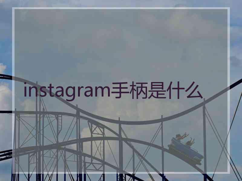 instagram手柄是什么