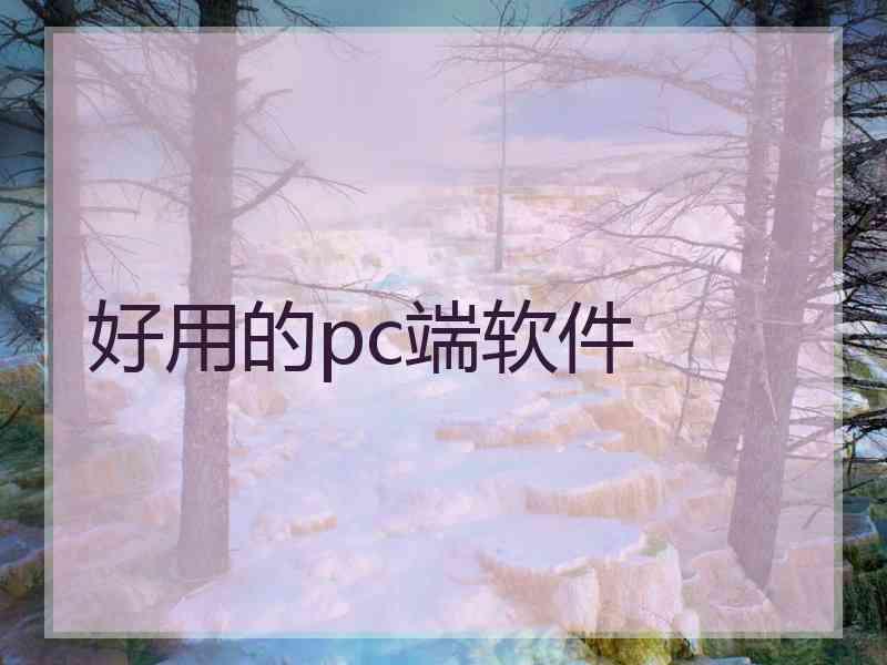 好用的pc端软件