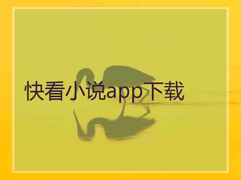 快看小说app下载