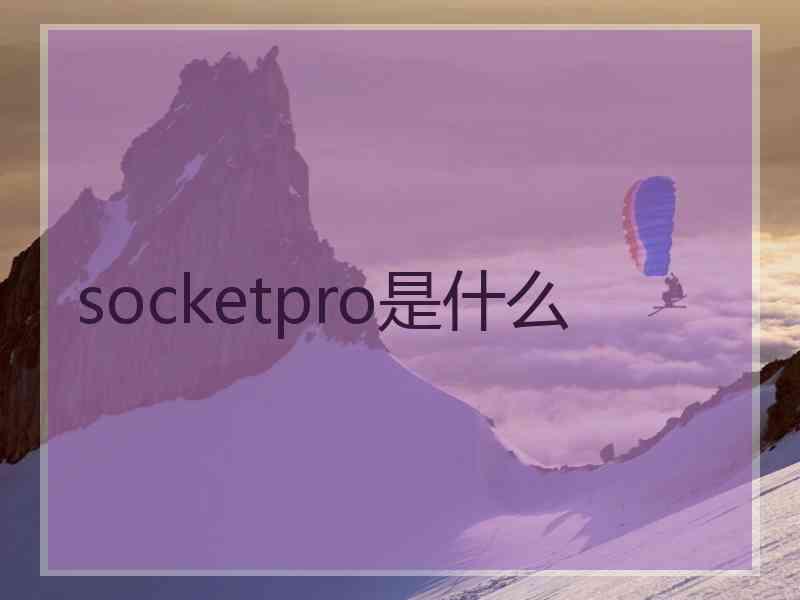 socketpro是什么