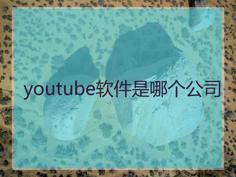 youtube软件是哪个公司