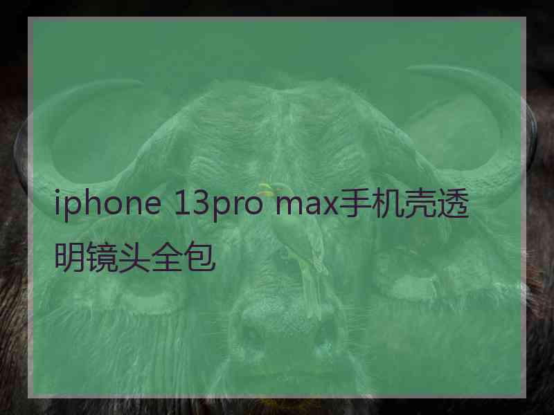 iphone 13pro max手机壳透明镜头全包