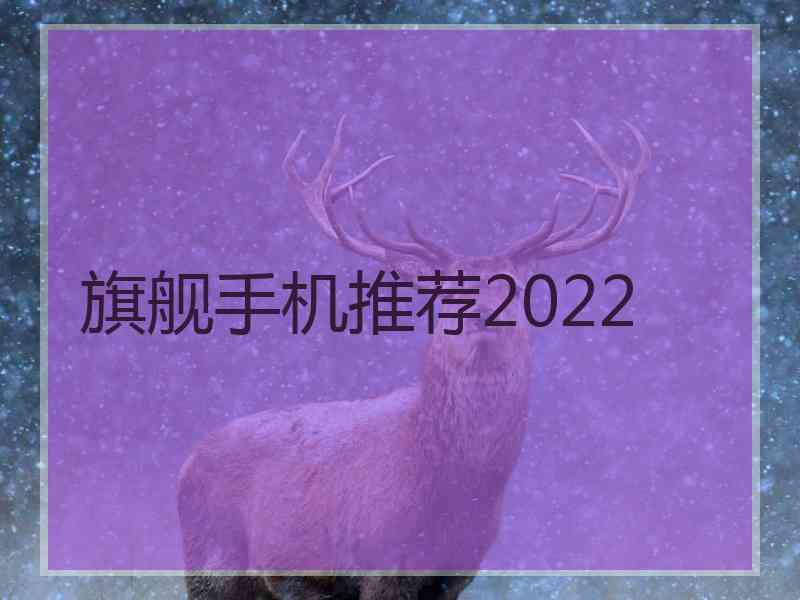 旗舰手机推荐2022