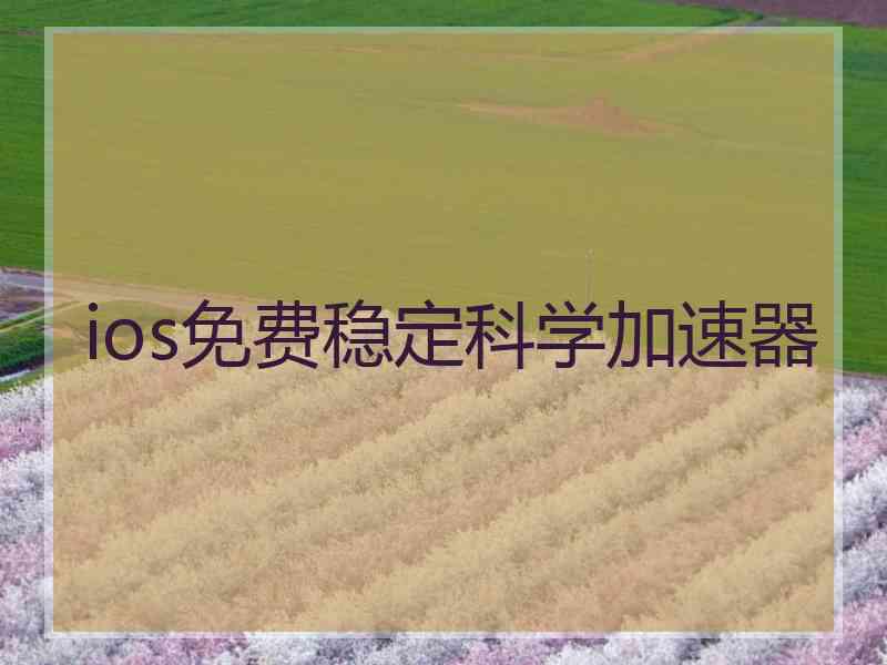 ios免费稳定科学加速器