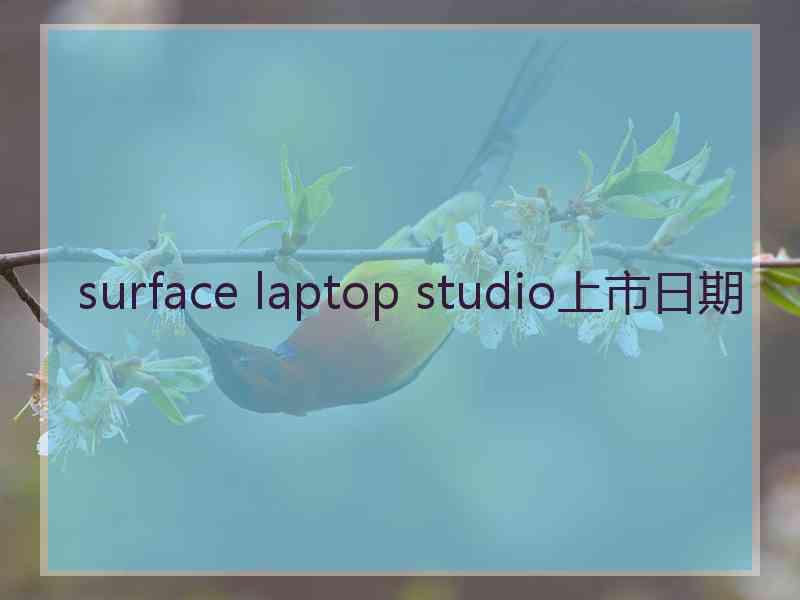 surface laptop studio上市日期