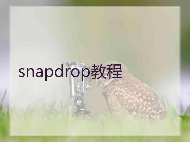 snapdrop教程