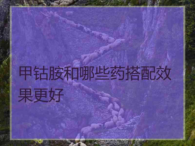 甲钴胺和哪些药搭配效果更好