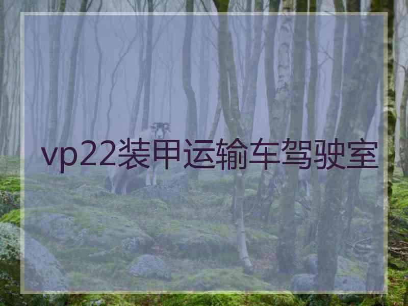 vp22装甲运输车驾驶室