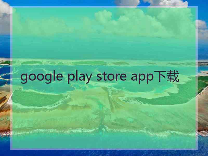 google play store app下载