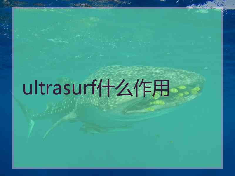 ultrasurf什么作用